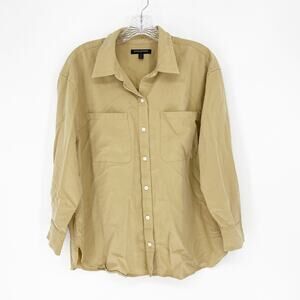 Banana Republic Long Sleeve Button-Up Top Size Large Petite